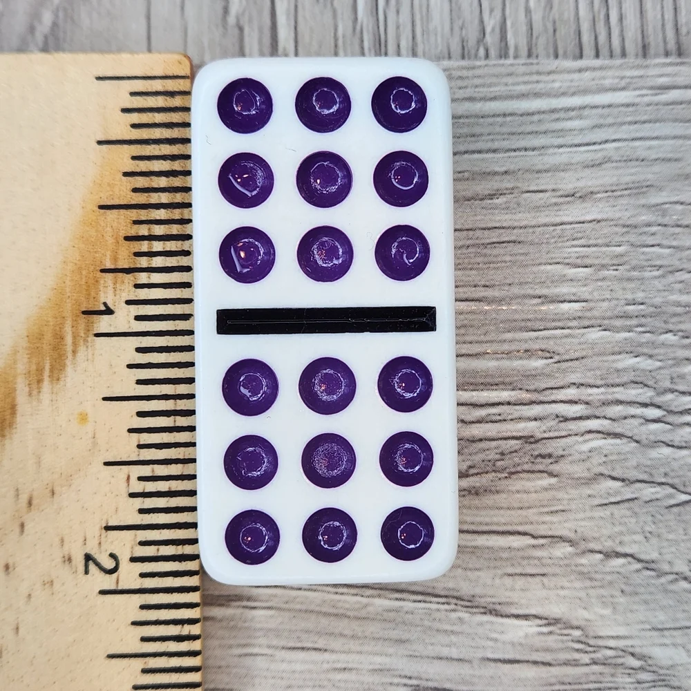 9:9 Double 9 Replacement Dominoes Large Dot Shiny Color 2 X 1 X 5/8th